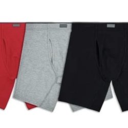 Fruit of the Loom Men's Crafted Comfort Boxer Briefs, 3-Pack